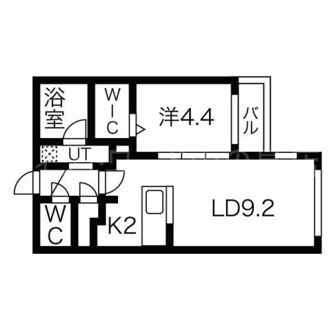 【札幌市厚別区厚別中央二条のマンションの間取り】