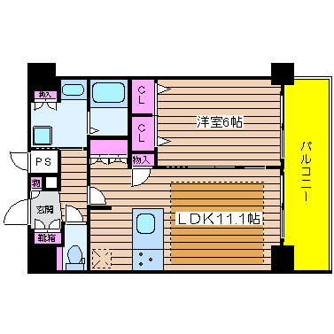 プレサンス本町ジョイスの間取り写真