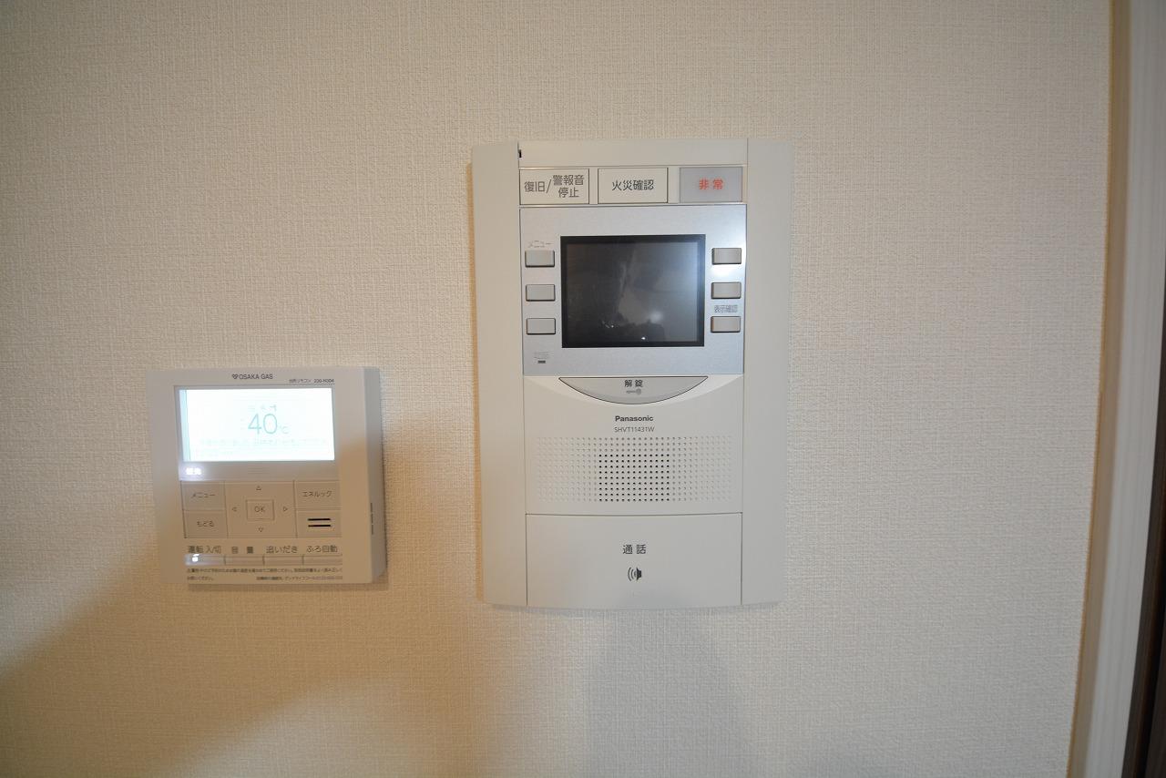 セキュリティ　プレサンス松屋町駅前　モニター付インターフォン