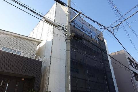 バルコニー　建築中