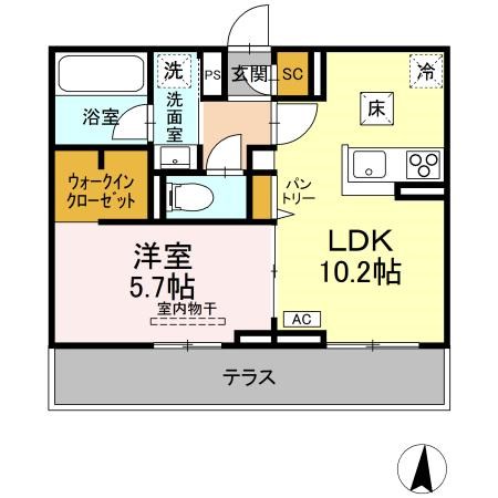 ヘシレ中御所の間取り