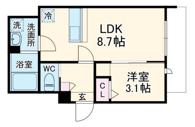 KEIAI RESIDENCE 北上尾IIIの間取り写真