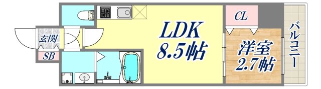 LIVIAZ KOBE LaMerの間取り写真