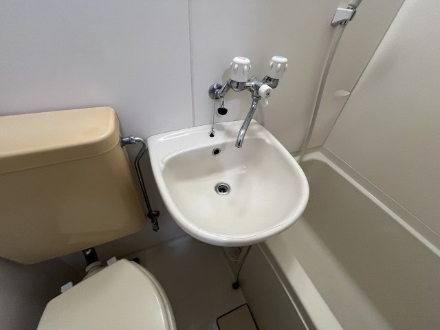 洗面設備　スペースが確保できる洗面所です