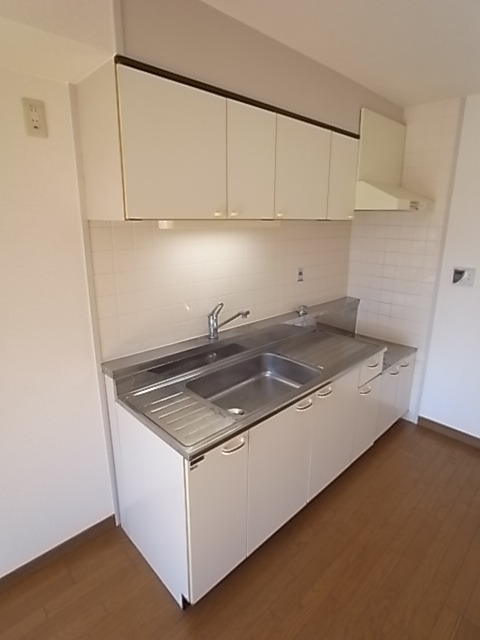 キッチン　ガスコンロ設置型のキッチン