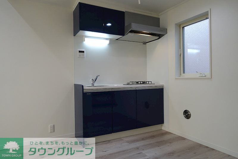 キッチン　2口ガスコンロで楽しくお料理♪キッチン壁はマグネット対応で…