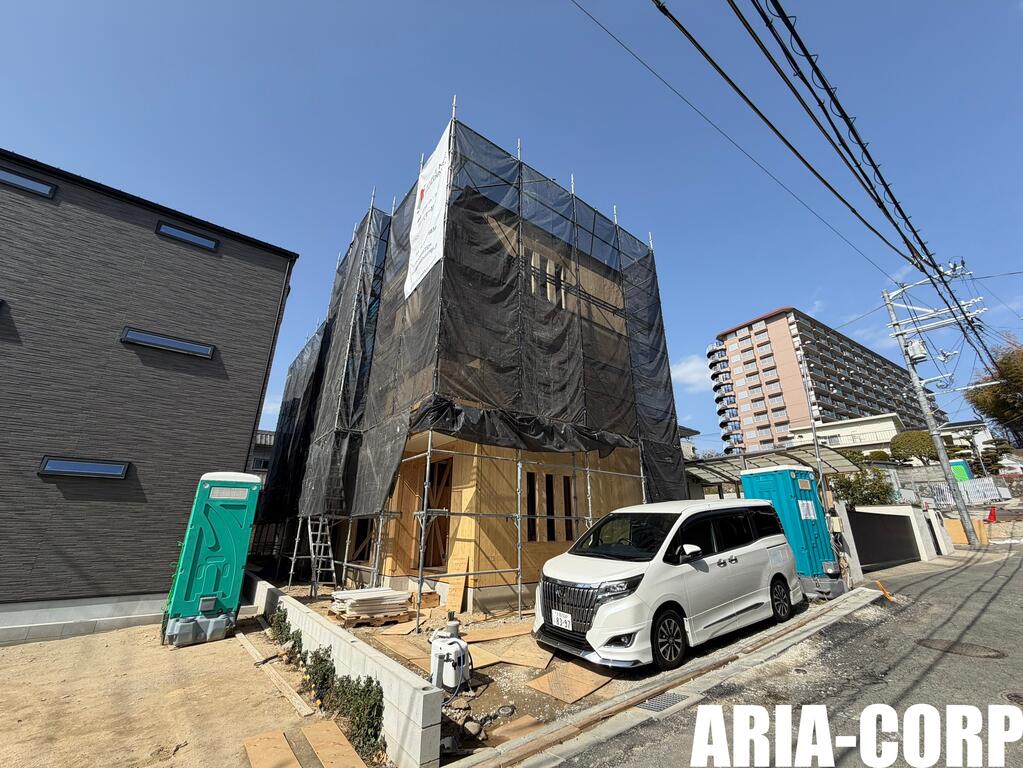 建物外観　2026年完成、新築デザイナーズアパート