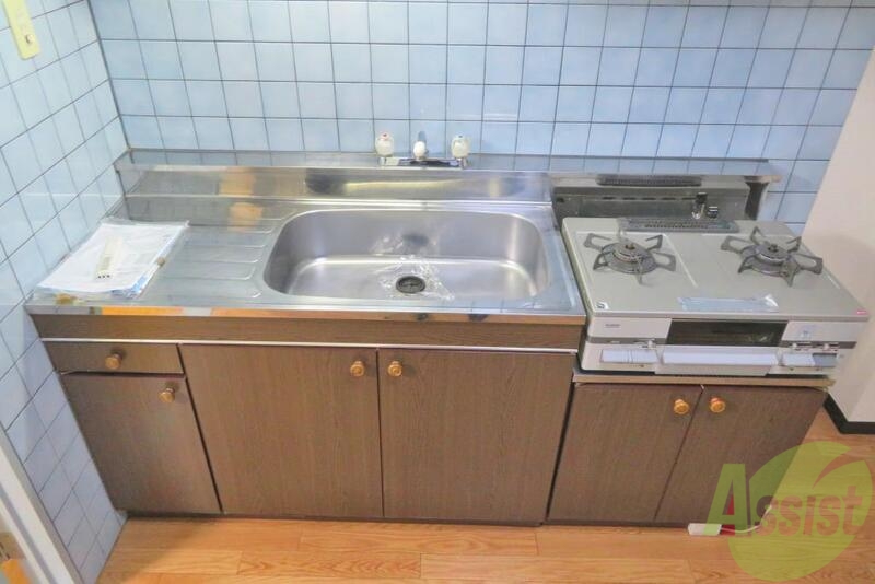 キッチン　キッチンは、ガスコンロが２口設置されています。