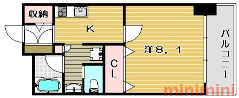 阪急京都線 南茨木駅 徒歩4分 6階建 築18年の間取り写真