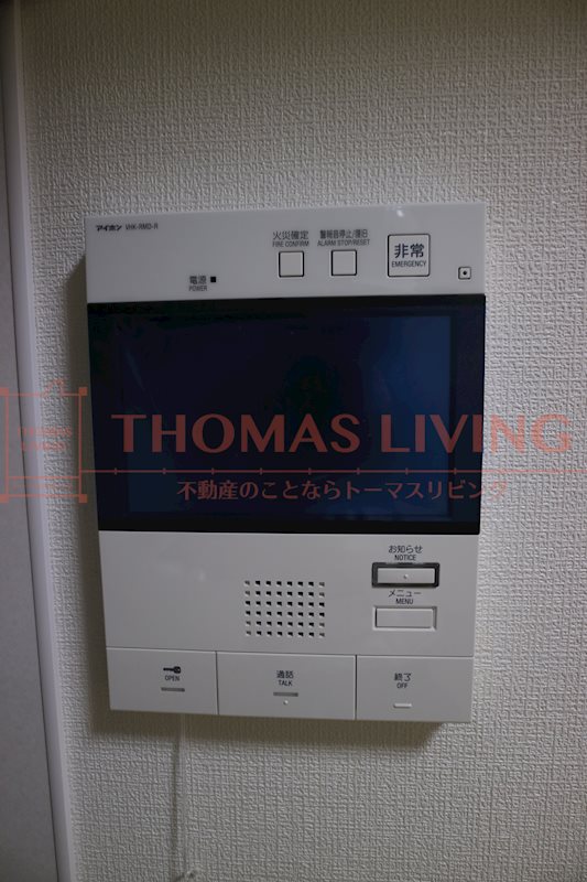 セキュリティ　モニター付きインターフォンでセキュリティ面も安心ですね。