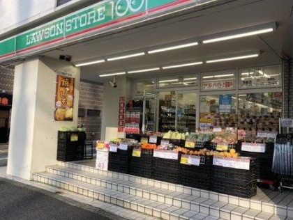コンビニ　ローソンストア100 LS新宿一丁目店（コンビニ）まで82m