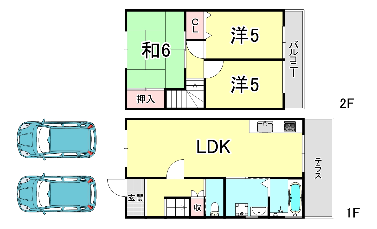 西舞子3丁目戸建の間取り写真