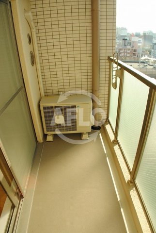 バルコニー　パークキューブ北浜　開放的なバルコニー