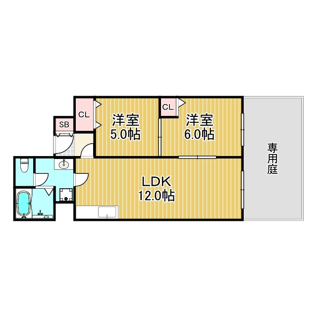 北夙川ハイツの間取り写真