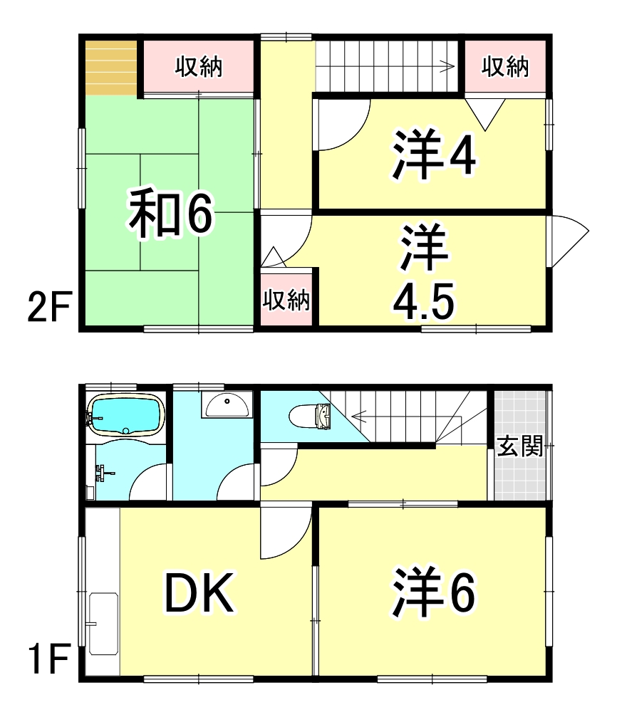 塩屋町字南谷戸建の間取り写真
