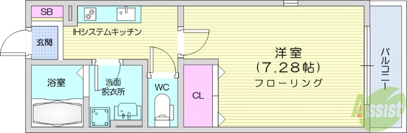 グリーンパピー柏木の間取り写真