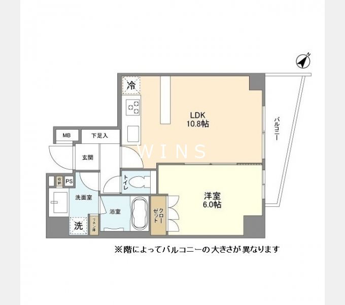 京王線 代田橋駅 徒歩8分 6階建 築6年の間取り写真