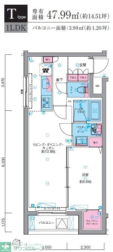 GENOVIA東向島skygardenの間取り写真