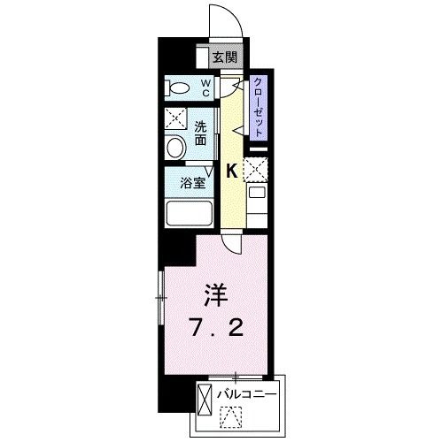 広島電鉄本線 天満町駅 徒歩3分 10階建 築8年の間取り写真
