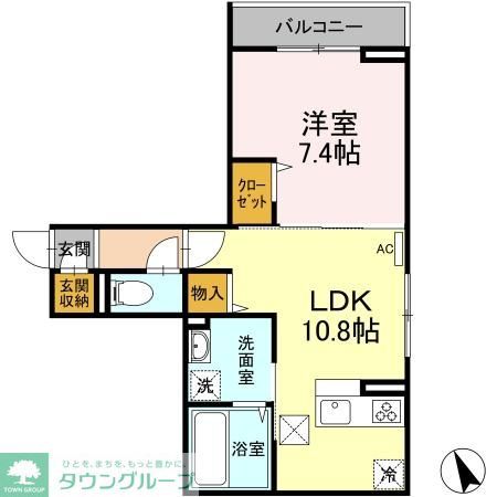 アンジュール北町の間取り写真