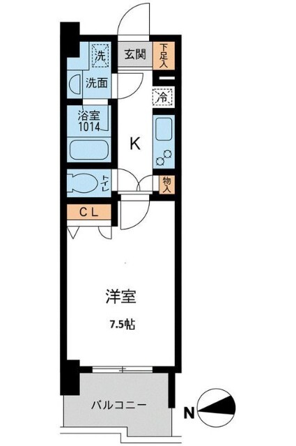 都営浅草線 浅草橋駅 徒歩4分 11階建 築19年の間取り写真