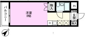 ベルメゾンの間取り写真