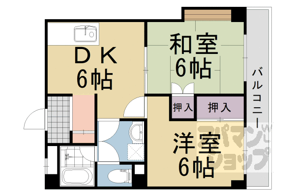 シャトー小西の間取り写真