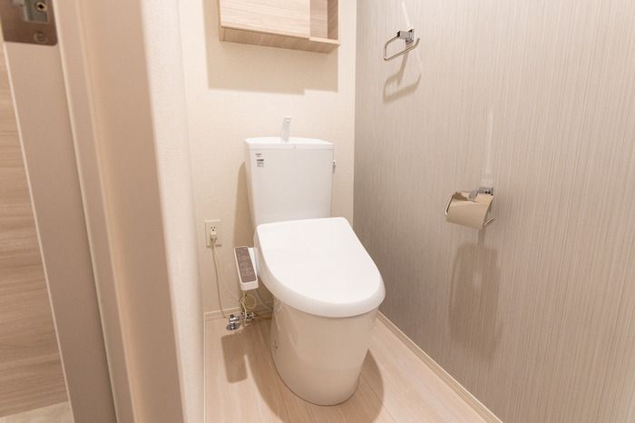 富山地鉄富山市内線 堀川小泉駅 徒歩8分 3階建 築2年のトイレ写真