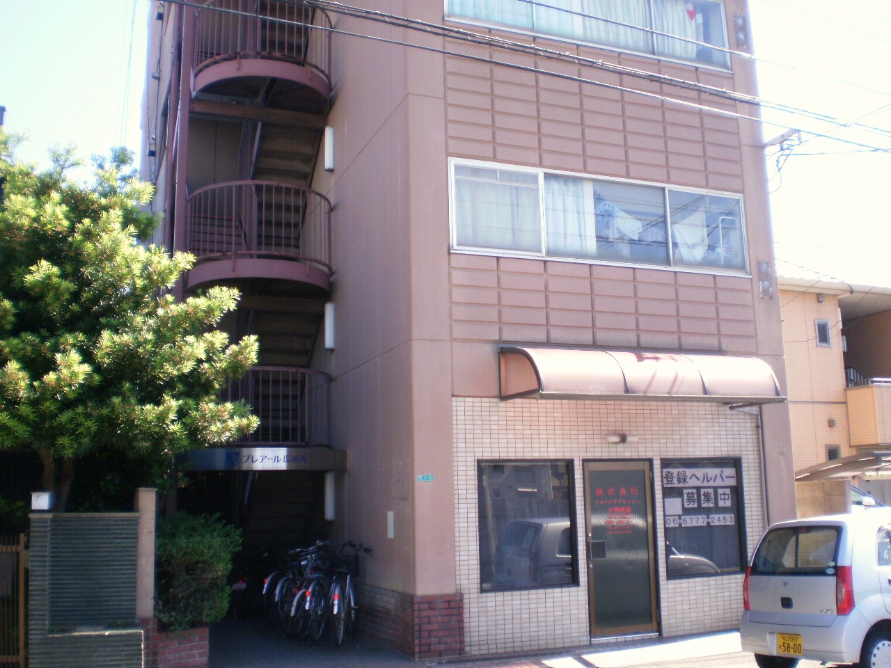 地下鉄谷町線 喜連瓜破駅 徒歩12分 5階建 築40年の外観写真