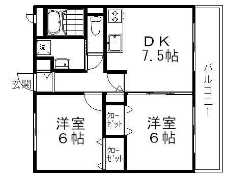 駿東郡清水町伏見のアパートの間取り