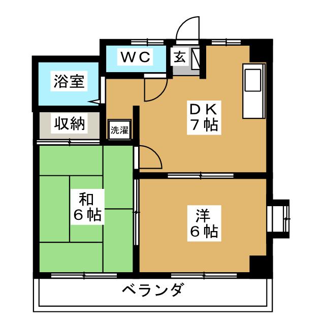 第３清水マンションの間取り