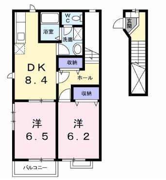 メゾンミリュ―の間取り