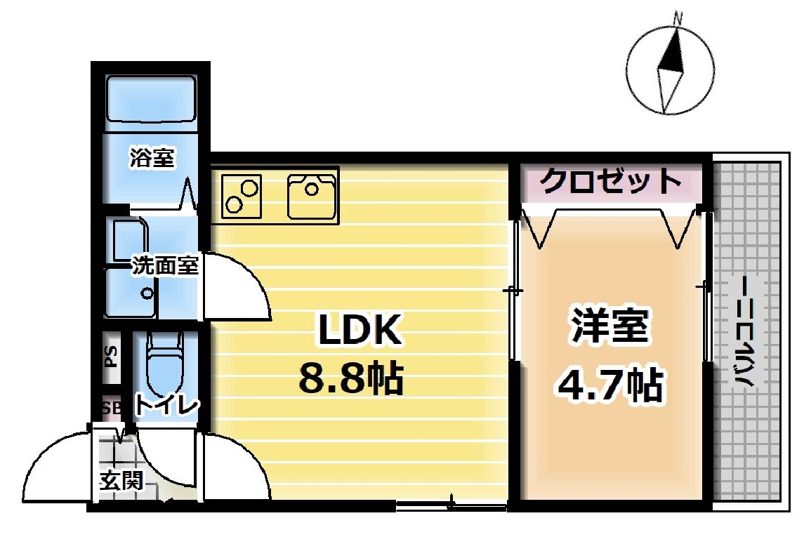 御陵ベースの間取り