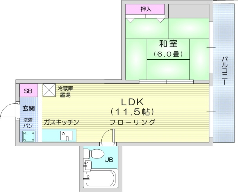 けいほくビレッジの間取り