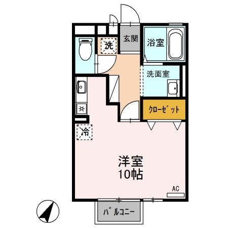 カーサユーカリ　Ａの間取り