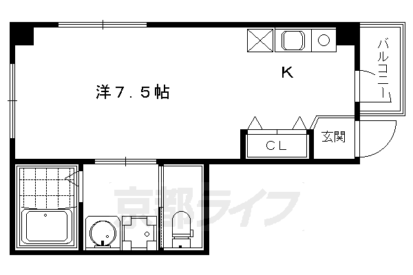 クレール綾小路の間取り