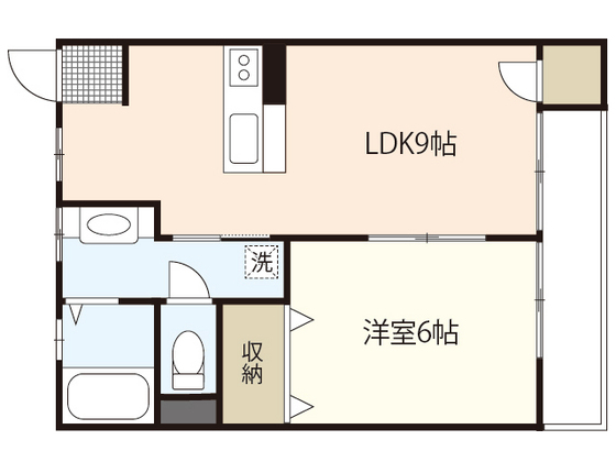 宇品栄能マンションの間取り