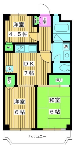 ロアール三園の間取り