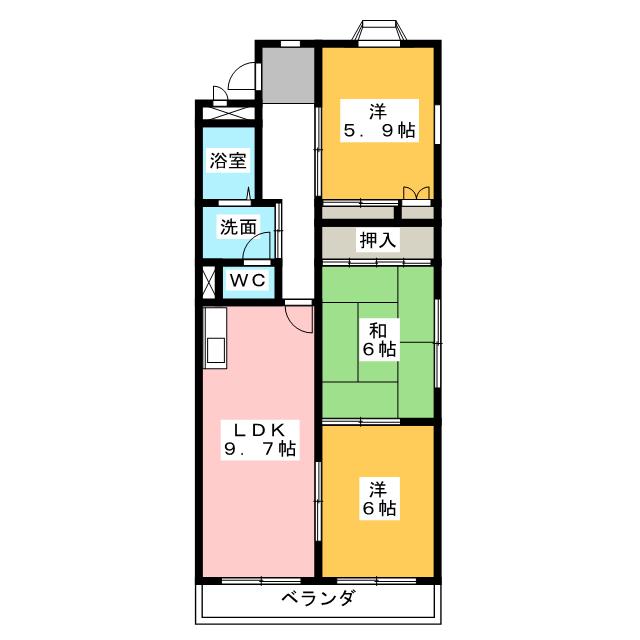 キャッスルヒルズの間取り