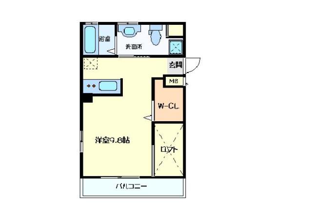 明石市上ノ丸のマンションの間取り