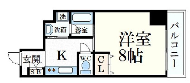 姫路市東延末のマンションの間取り