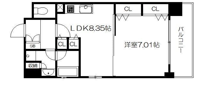 エクセルコート京都五条坂の間取り