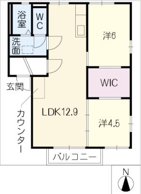 サンハイツ須成の間取り