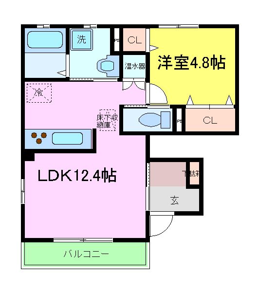 ビーグルスクエアＢ棟の間取り