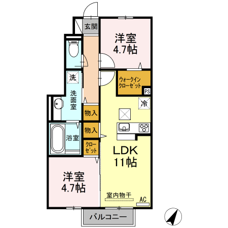 エスペランサ宮若の間取り