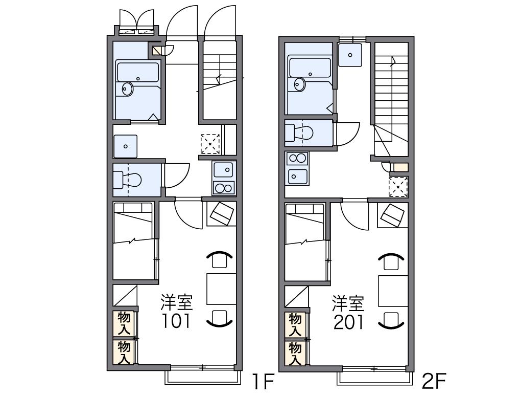 レオパレスドミール細江Ｎ弐番館の間取り