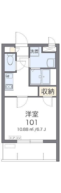 沖縄県那覇市金城１（アパート）の賃貸物件の間取り