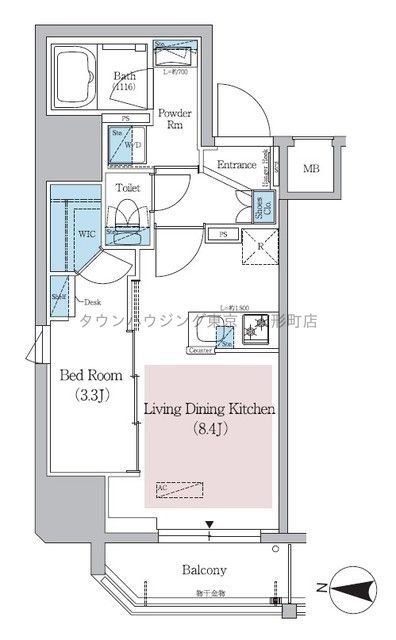 墨田区錦糸のマンションの間取り