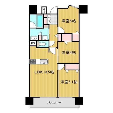 熊本市西区春日のマンションの間取り