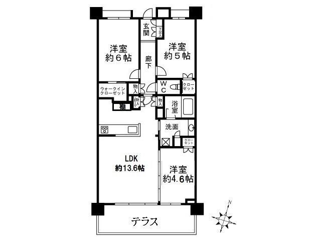 クリオ横浜杉田の間取り